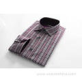 Single Breasted 100% Cotton Fine Striped Men Shirt